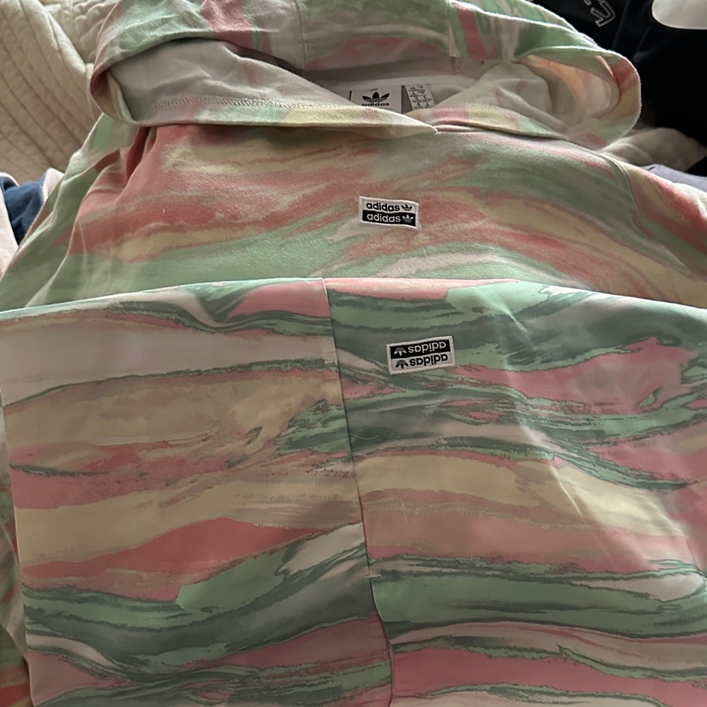 Adidas Multicolor Marble Hoodie